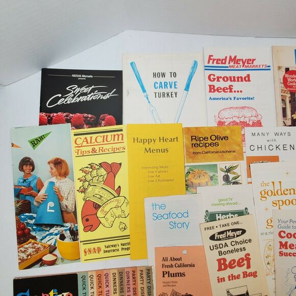 Vintage 31 Recipe Pamphlet Lot Heinz Fred Meyer Darilite Ephemera - Picture 2 of 5